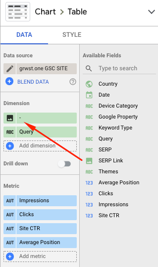 google data studio how to update a filter