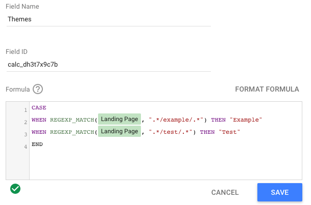 google data studio calculated field example